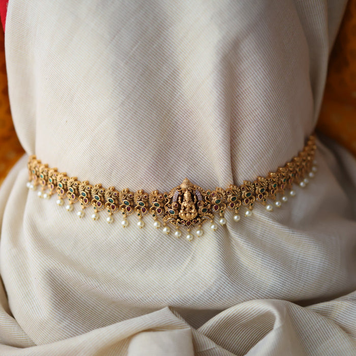 Antique gold and temple design waistchain AW5321