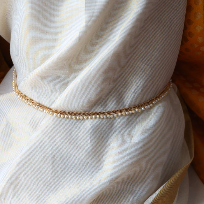 Heritage gold plated pearl waistchain HW31332