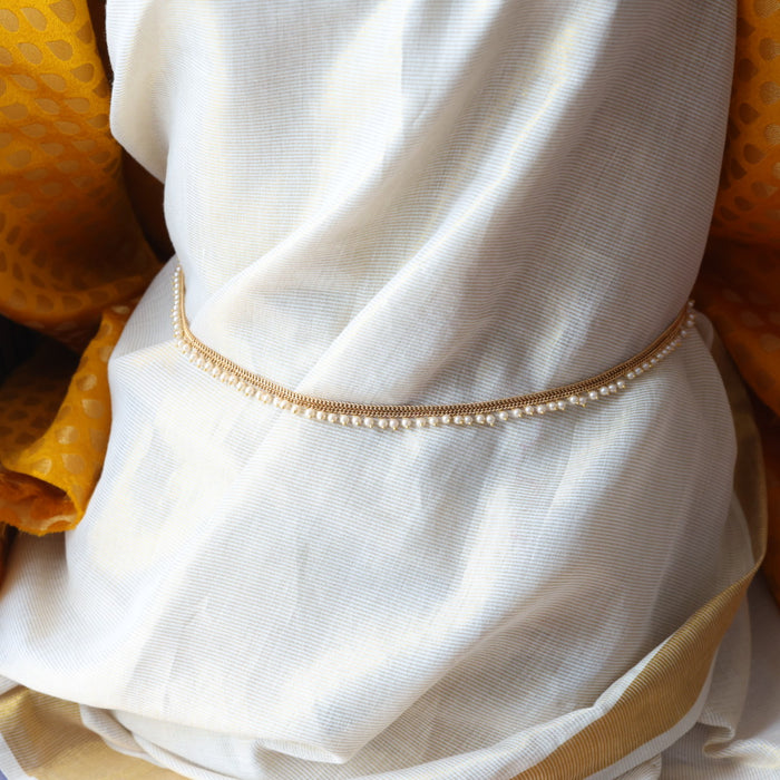 Heritage gold plated pearl waistchain HW31332