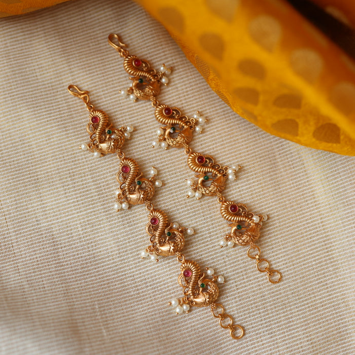 Antique gold mattal ear accessories AM643