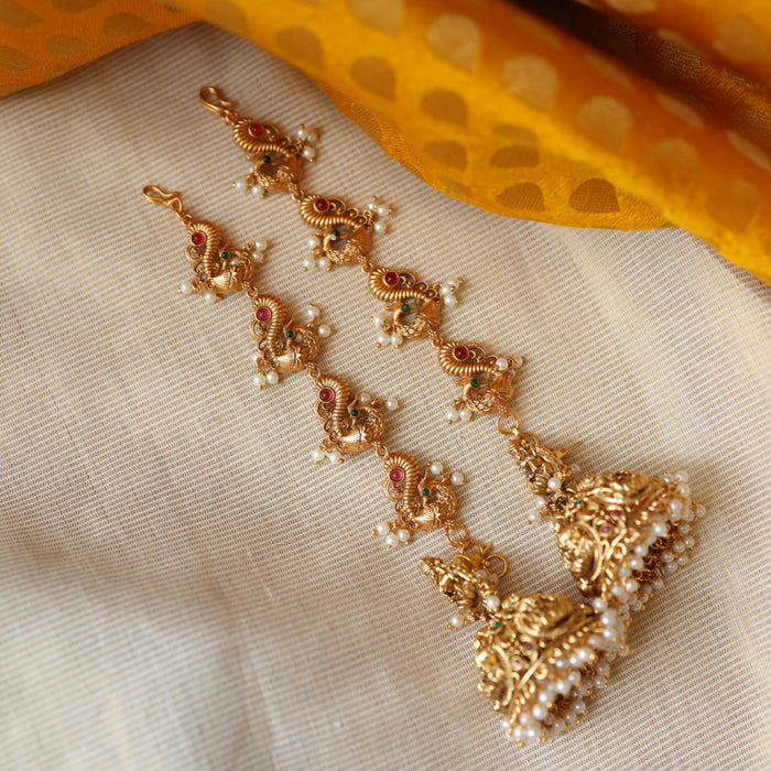 Antique gold mattal ear accessories AM643