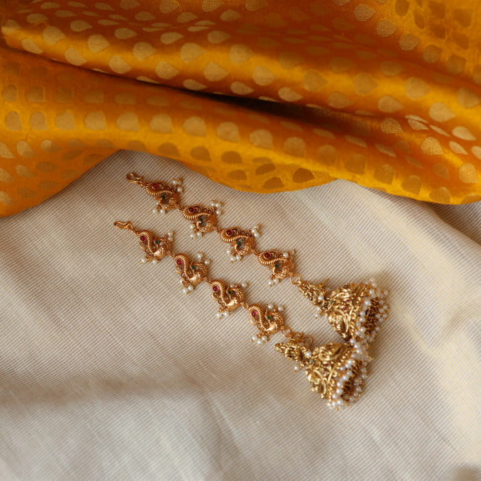 Antique gold mattal ear accessories AM643