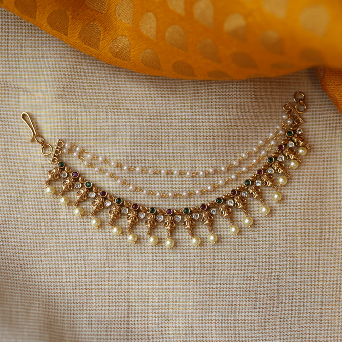 Heritage 3 layer gold mattal ear accessories HM112