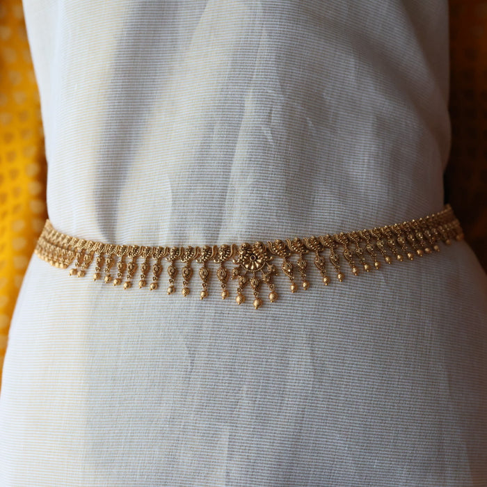 Antique gold plated traditional design waistchain AW3455