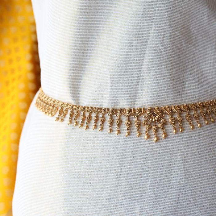 Antique gold plated traditional design waistchain AW3455