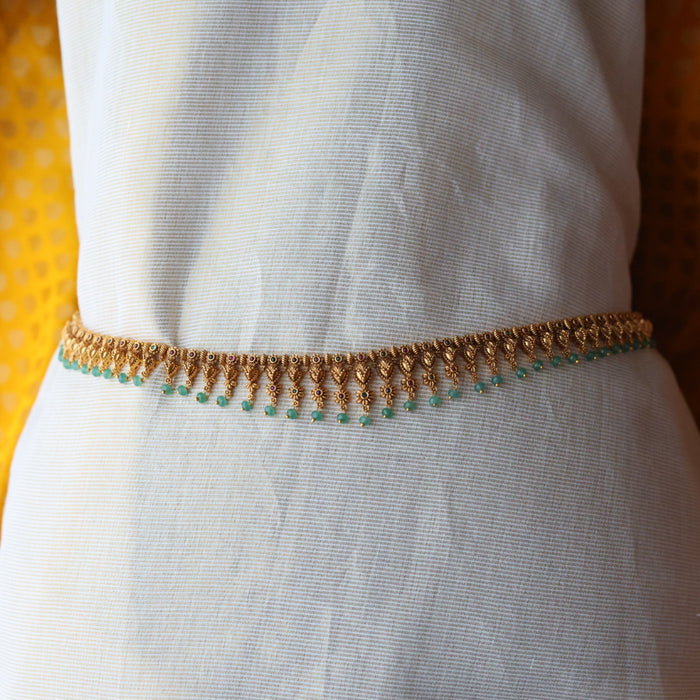 Antique gold plated traditional design waistchain AW3455