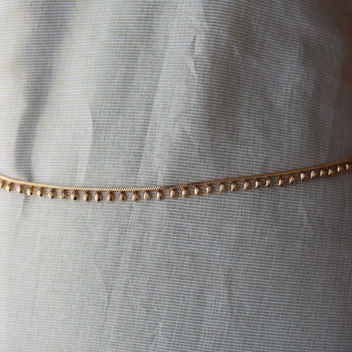 Heritage gold plated simple gold waistchain HW34111