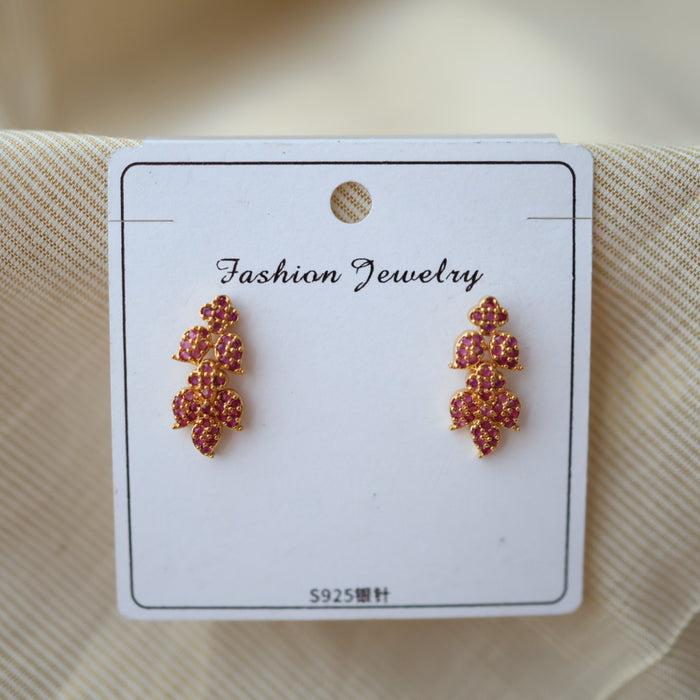Heritage ruby stone jearrings  HD1346