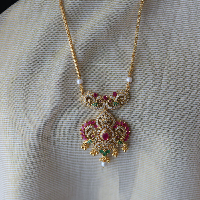 Heritage gold plated padakam long necklace HP122