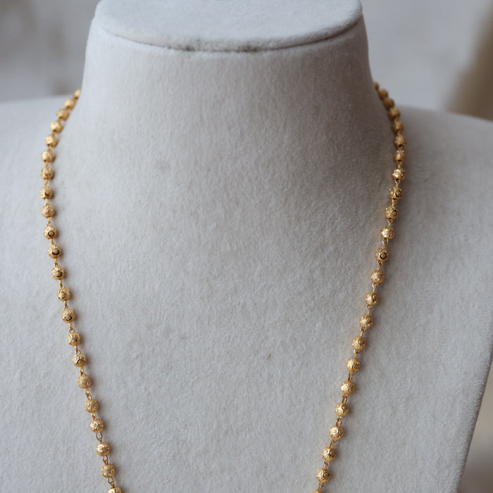 Heritage gold plated padakam long necklace HP1345