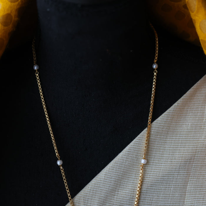 Heritage gold plated padakam long necklace HP1255