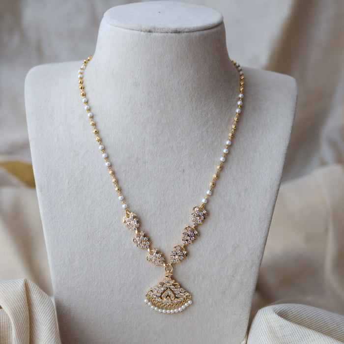 Heritage gold plated short necklace H1424