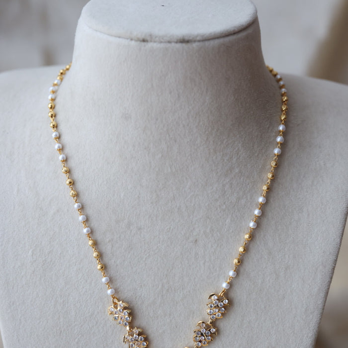 Heritage gold plated short necklace H1424