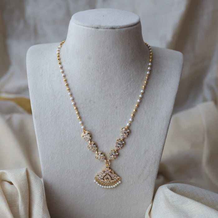 Heritage gold plated short necklace H1424