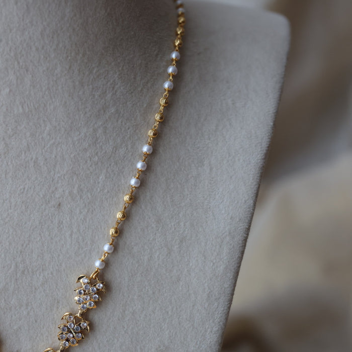 Heritage gold plated short necklace H1424