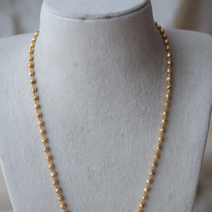 Heritage gold plated padakam long necklace HP524