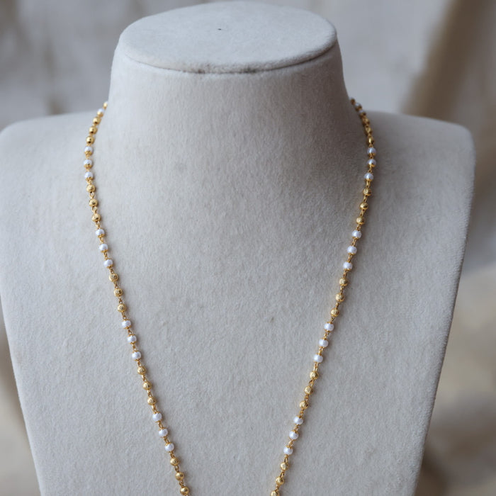 Heritage gold plated padakam long necklace HP1238