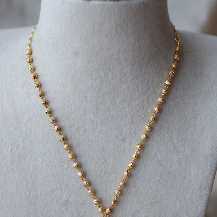 Heritage gold plated padakam short necklace HP514