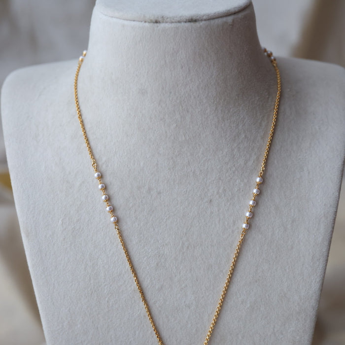 Heritage gold plated padakam long necklace HP1467
