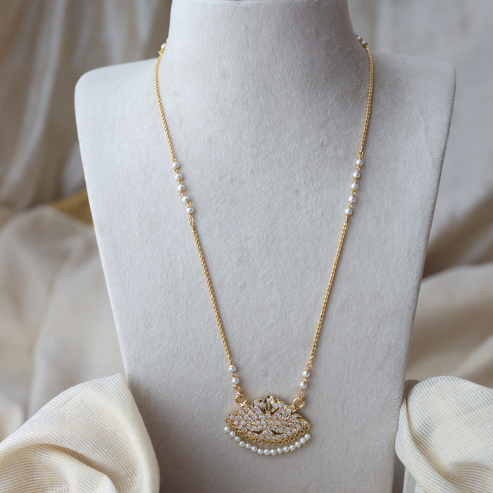 Heritage gold plated padakam long necklace HP1456
