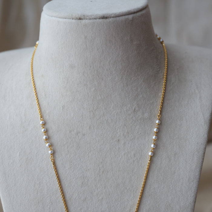 Heritage gold plated padakam long necklace HP1456