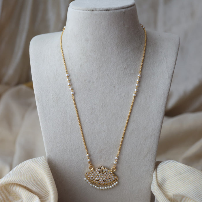 Heritage gold plated padakam long necklace HP1456