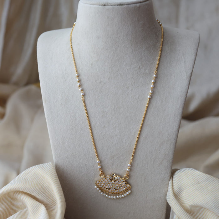Heritage gold plated padakam long necklace HP1456
