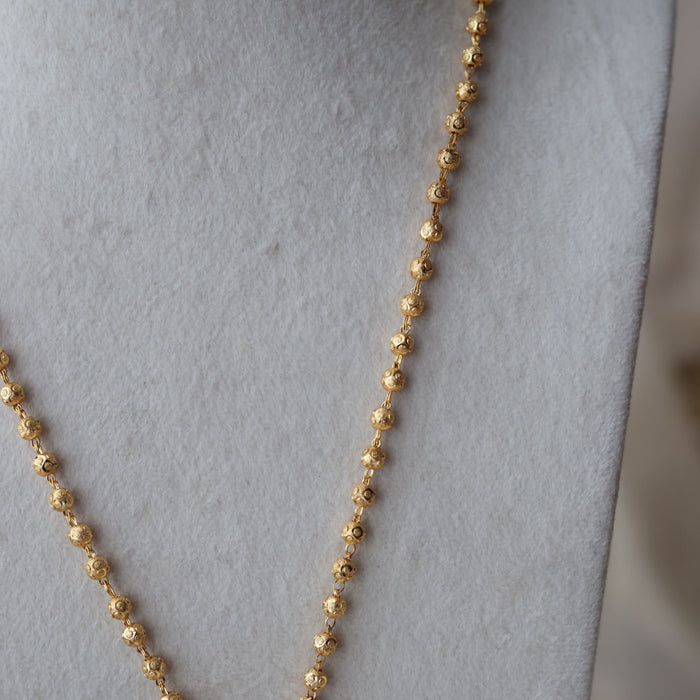 Heritage gold plated padakam long necklace HP5237