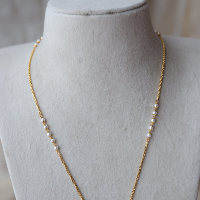 Heritage gold plated padakam long necklace HP807
