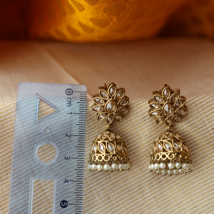 Trendy pearl jumka earring TJ111