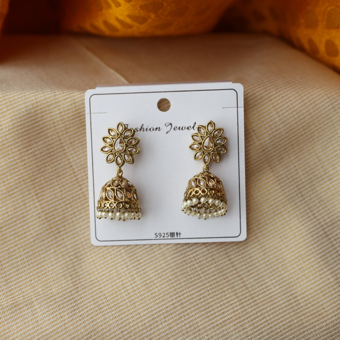 Trendy pearl jumka earring TJ111