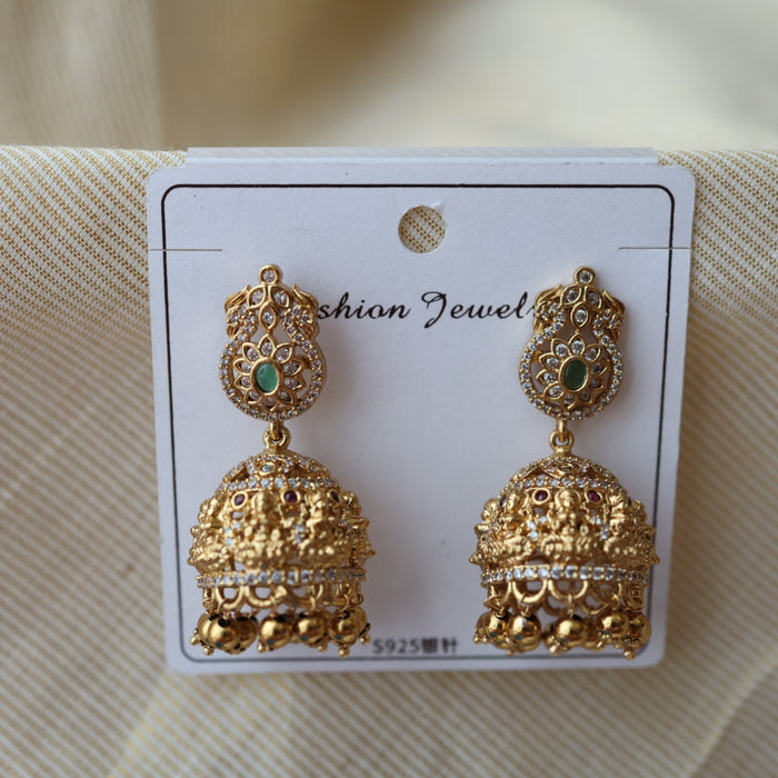 Antique temple design jumka earrings AJ204