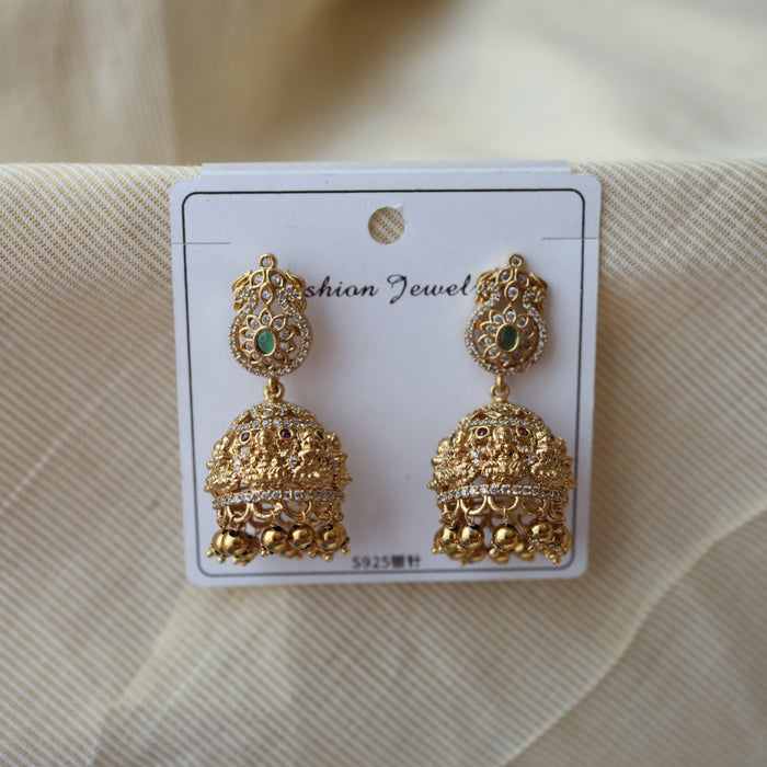 Antique temple design jumka earrings AJ204