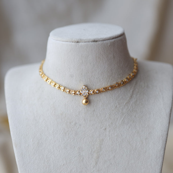 Heritage gold plated short necklace H7900