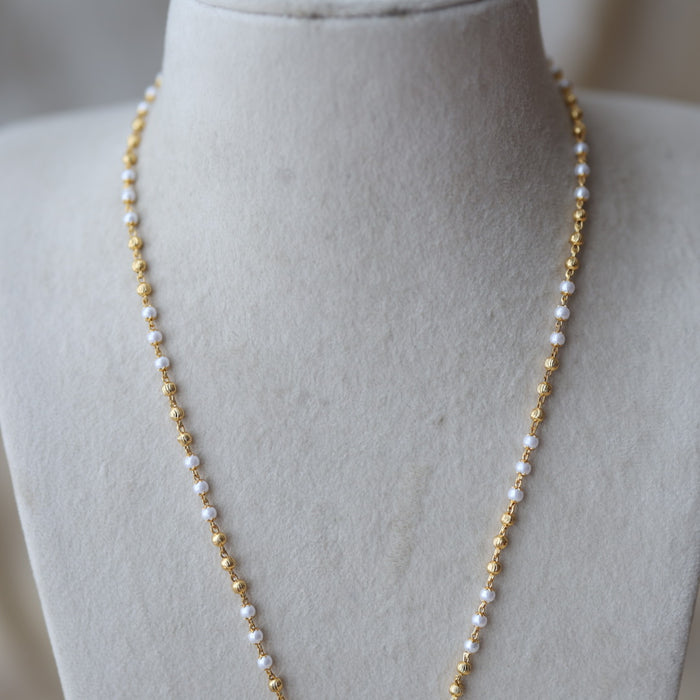 Heritage gold plated padakam long necklace HP6899