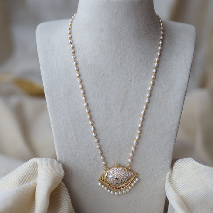 Heritage gold plated padakam long necklace HP1444