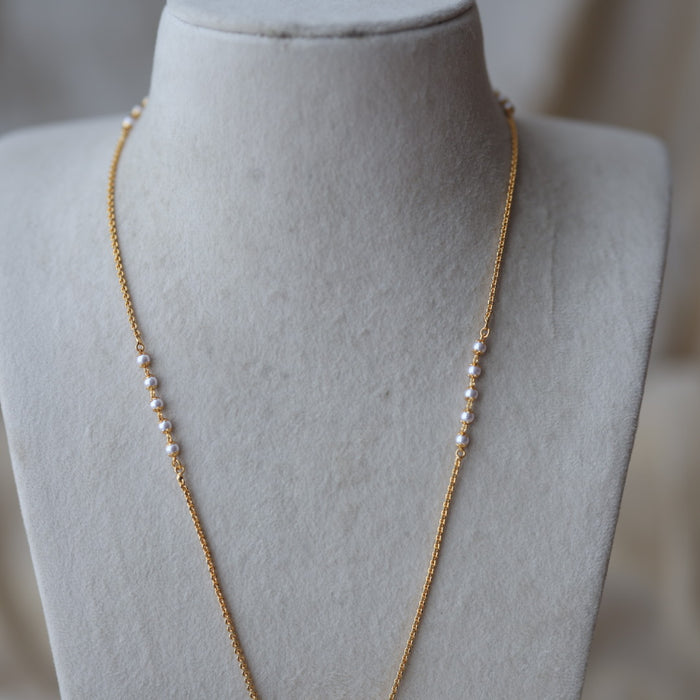 Heritage gold plated padakam long necklace HP1344