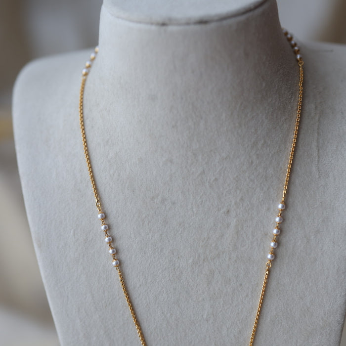 Heritage gold plated padakam long necklace HP243
