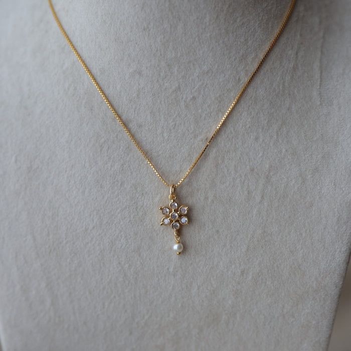Heritage gold plated simple chain with pendant HC8012