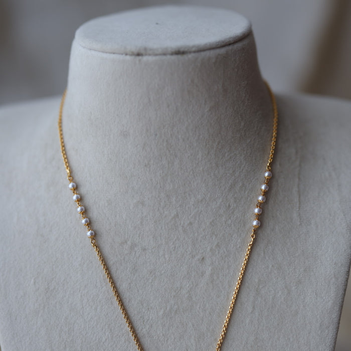 Heritage gold plated padakam long necklace HP1369