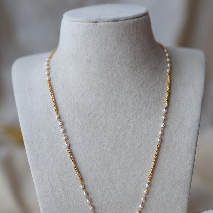 Heritage gold plated padakam long necklace HP5123