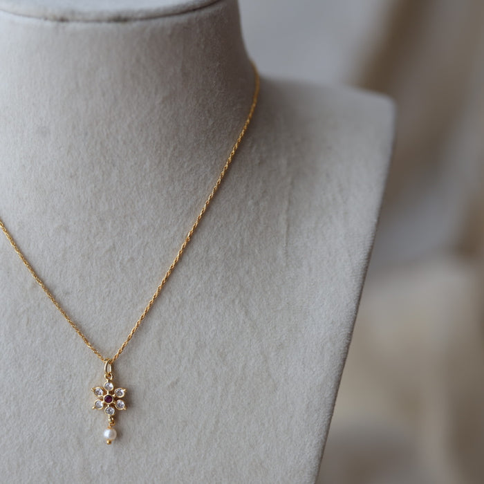 Heritage gold plated simple chain with pendant HC8022