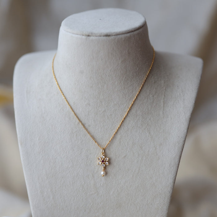 Heritage gold plated simple chain with pendant HC8022
