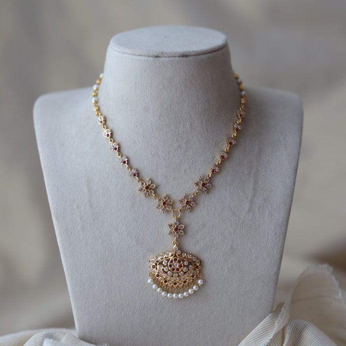 Heritage gold plated short necklace set H098