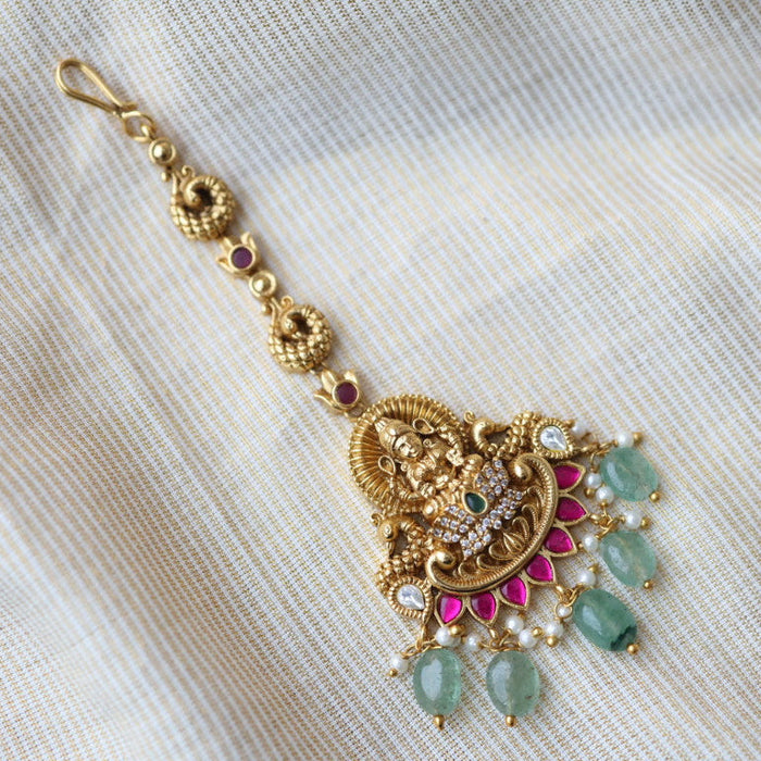 Antique temple design tikka AT366