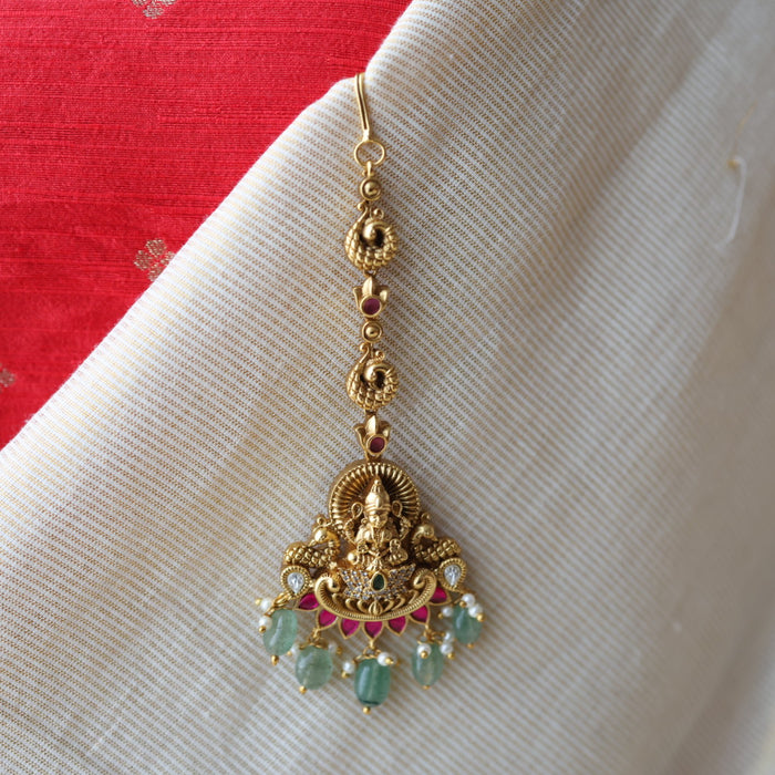 Antique temple design tikka AT366