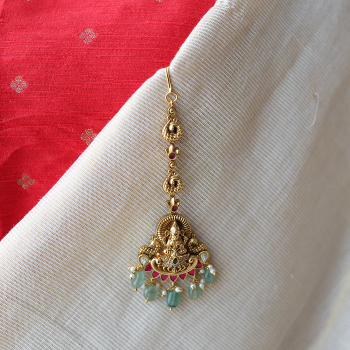 Antique temple design tikka AT366