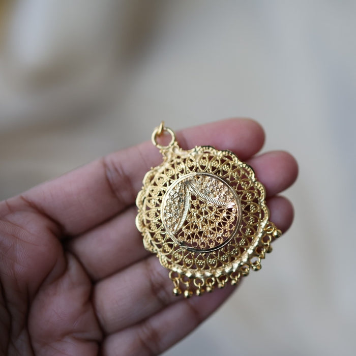 Heritage gold plated maang tikka TH913
