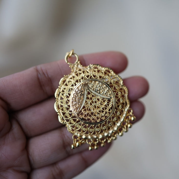 Heritage gold plated maang tikka TH913