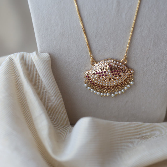 Heritage gold plated padakam necklace HP5311